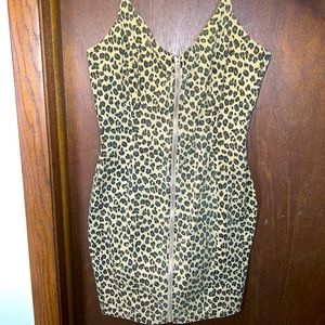 Cheetah Zip Up Dress